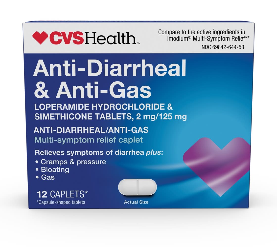 CVS Health Loperamide Hydrochloride and Simethicone Tablets