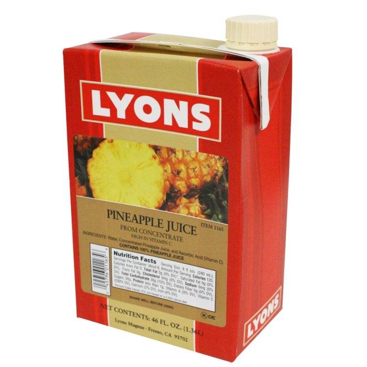 Lyons 100% Pineapple Juice (46 fl oz)