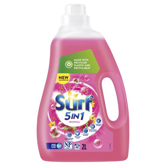 Surf Front & Top Loader Laundry Liquid Detergent Tropical Lily 2L