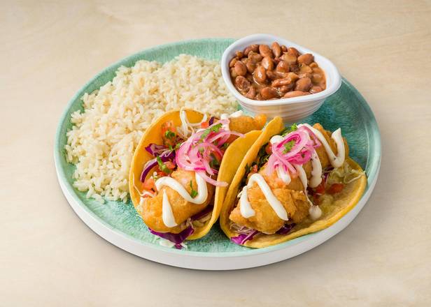 BATTERED FISH TACO COMBO