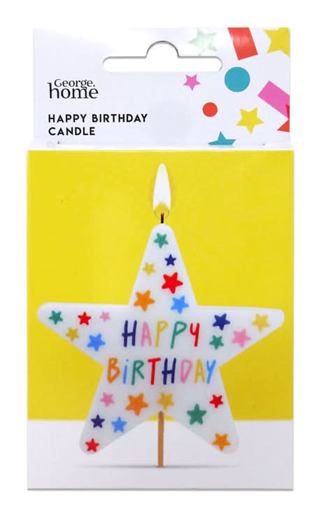 George Home Happy Birthday Candle
