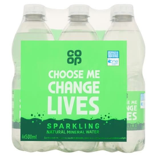 Co-op Choose Me Change Lives Natural Mineral Sparkling Water (6 x 500ml)