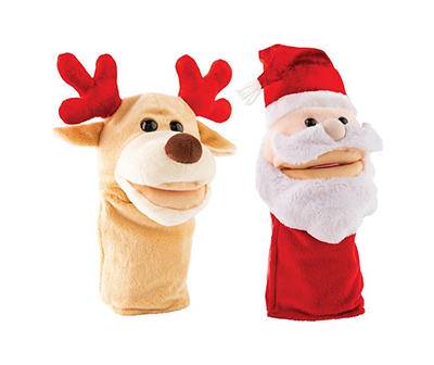 Singing North Pole Friends Hand Puppets, 2-Pack