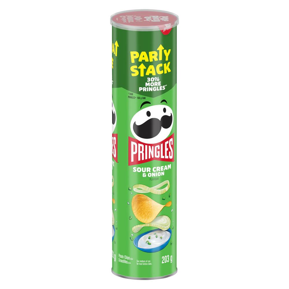 Pringles Sour Cream & Onion Chips Party Stack (203 g)