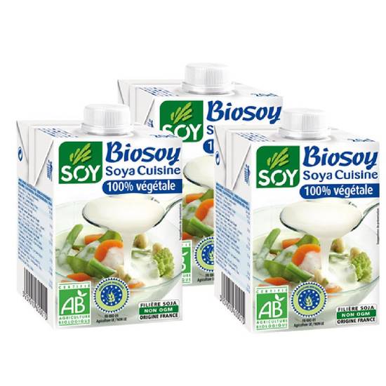 Biosoy cuisine 3x20cl - SOY - BIO