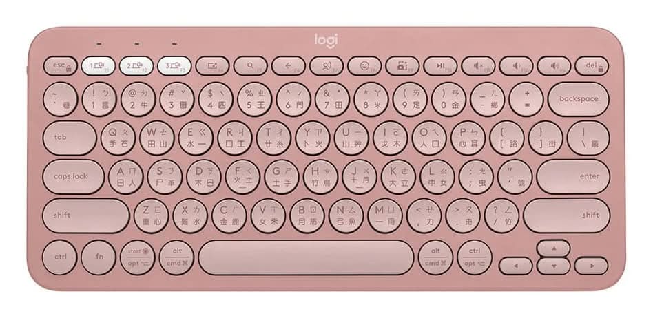 #245493 羅技Pebble Keys2 K380s藍牙鍵盤-玫瑰粉 920-011747
