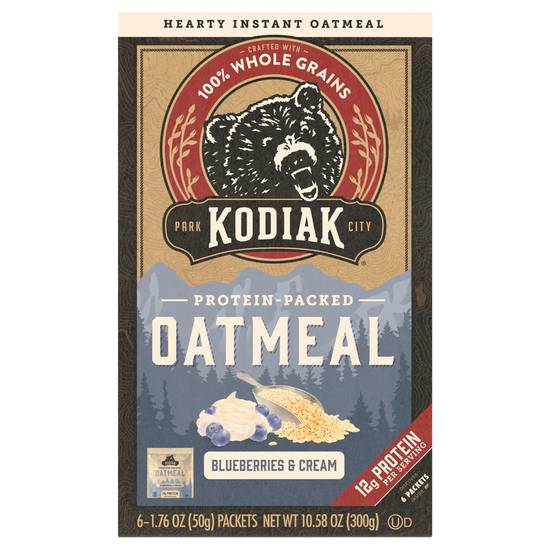 Kodiak Oatmeal Blueberries & Cream (6 ct)