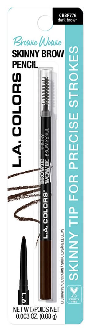 L.A. Colors Browie Wowie Skinny Brow Pencil, Dark Brown (0 oz)