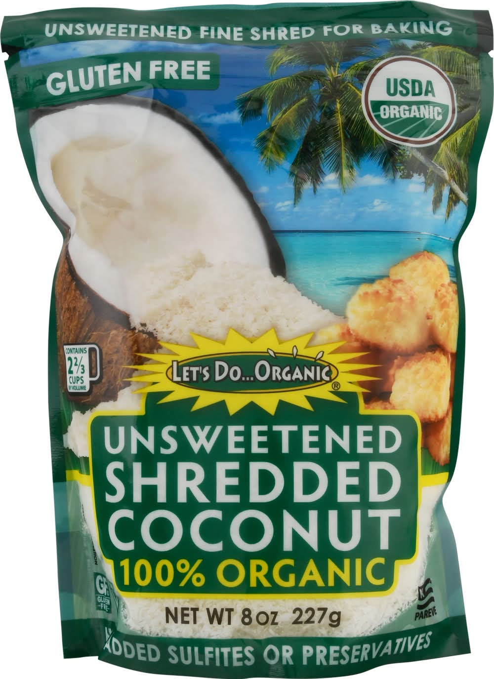 Let's Do Organic Unsweetened Shredded Coconut (8 oz)