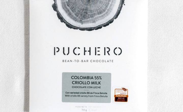 Chocolate de Leite 55% Colômbia  | Puchero