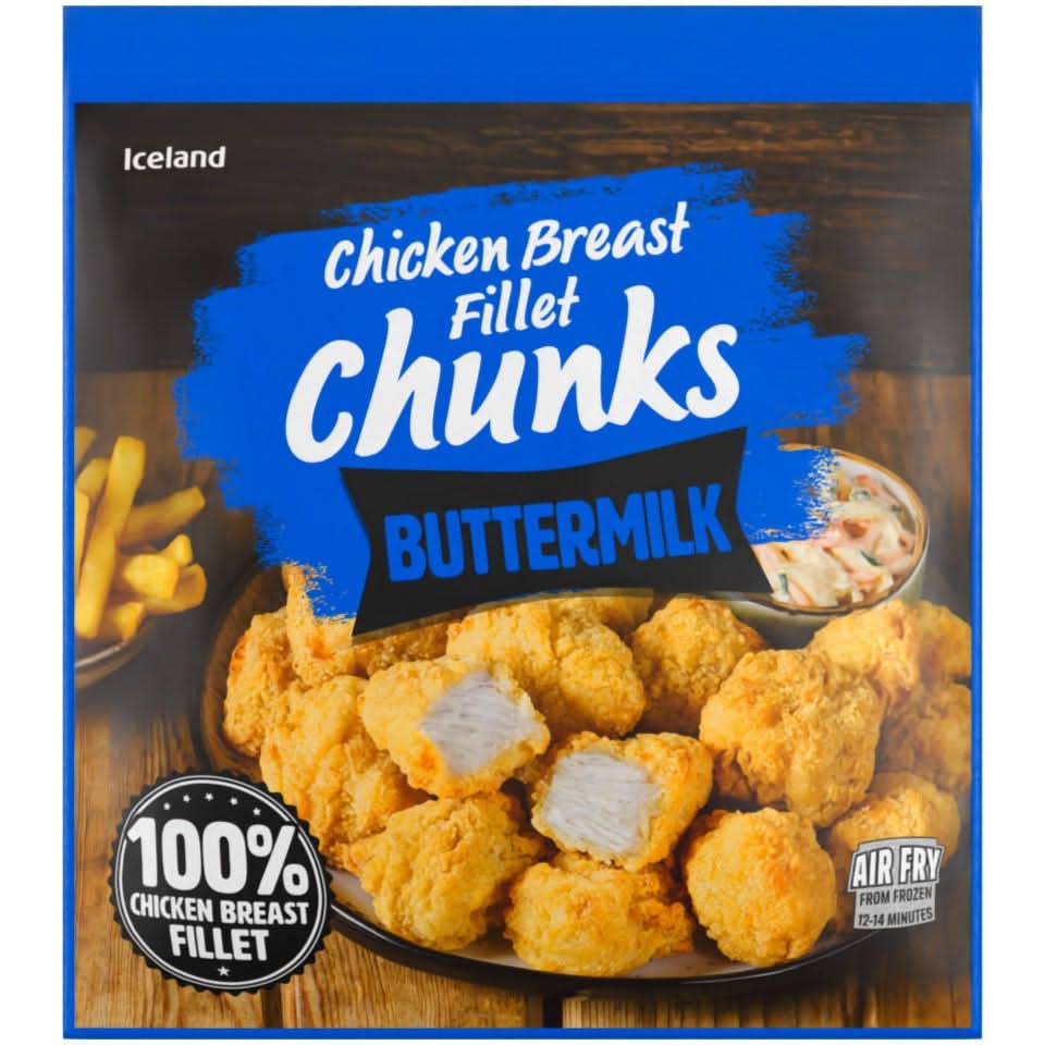 Iceland 500g Buttermilk Chicken Breast Chunks