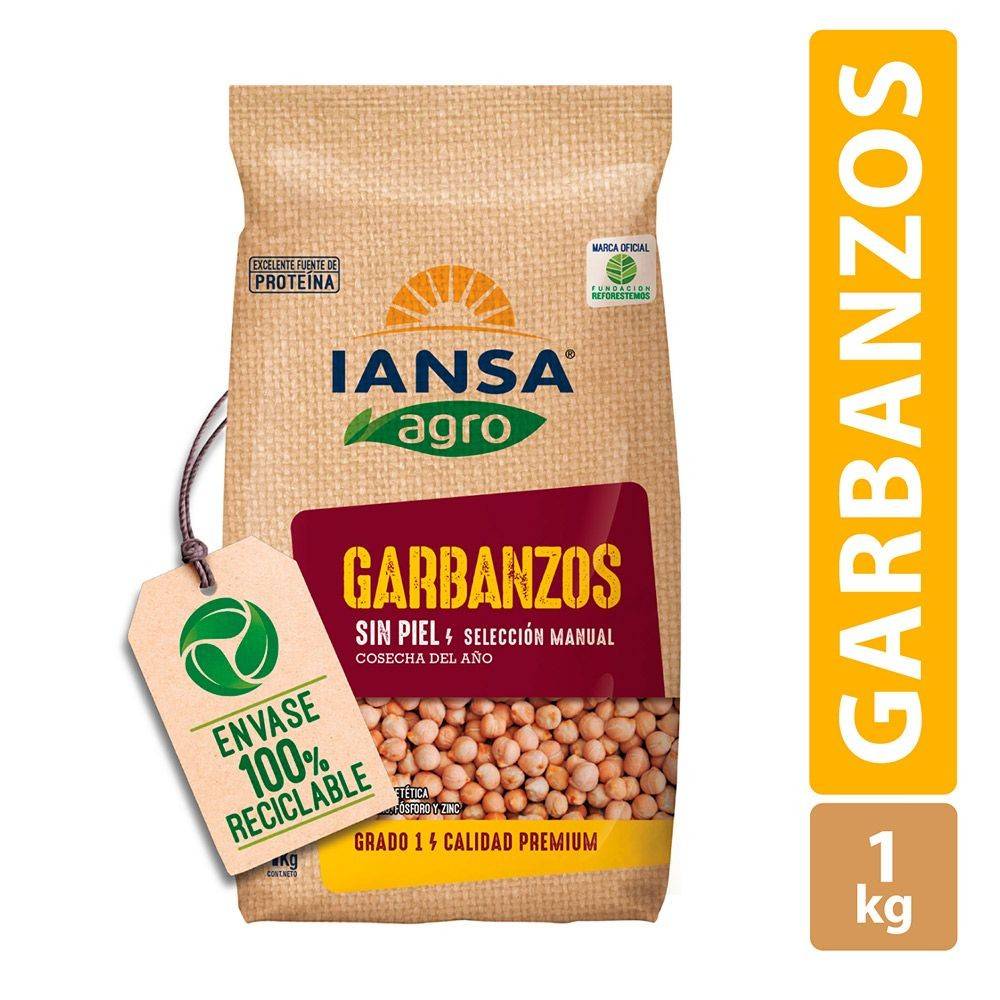 Iansa Agro · Garbanzos sin piel (1 kg)