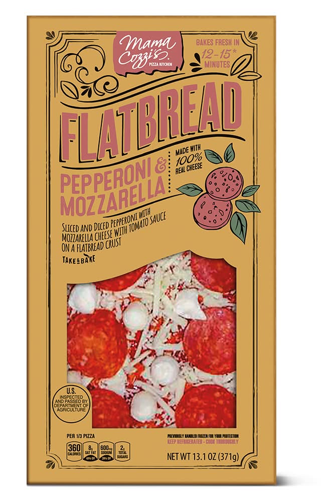 Mama Cozzi's Pizza Kitchen Flatbread, Pepperoni & Mozzarella (13.1 oz)