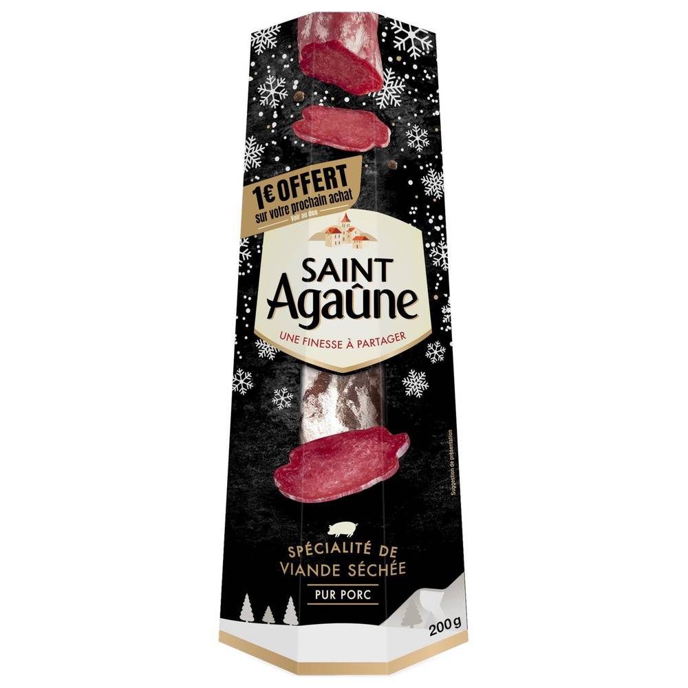 Saint Agaûne - Saucisson séchée (200g)