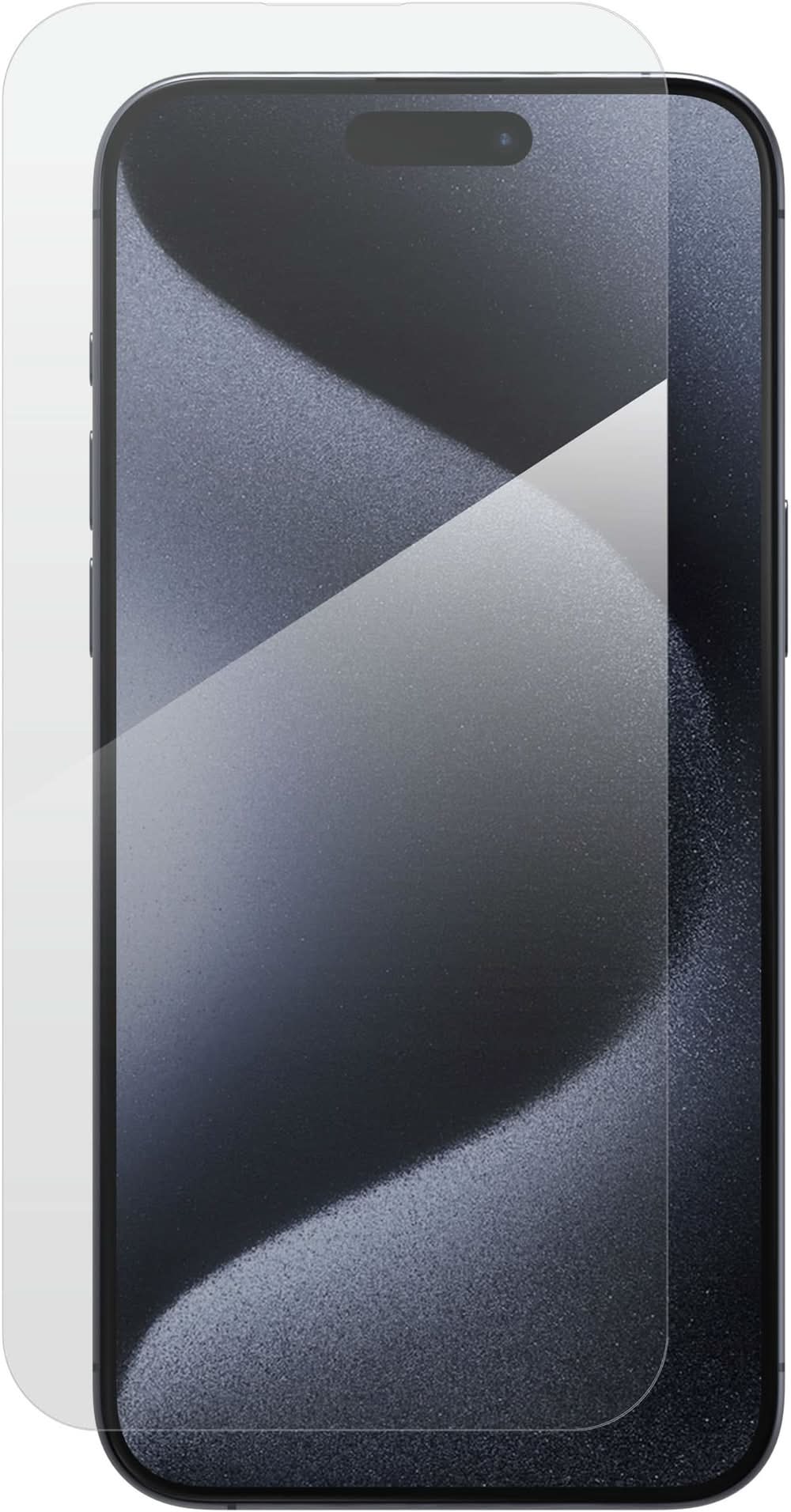 ZAGG - Glass+ Defense Screen Protector for Apple iPhone 15 Pro Max - Clear