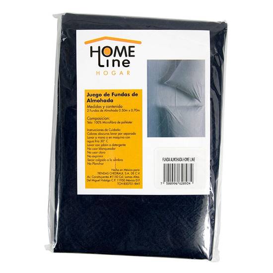 Home line  funda de almohada (pack 2 piezas)