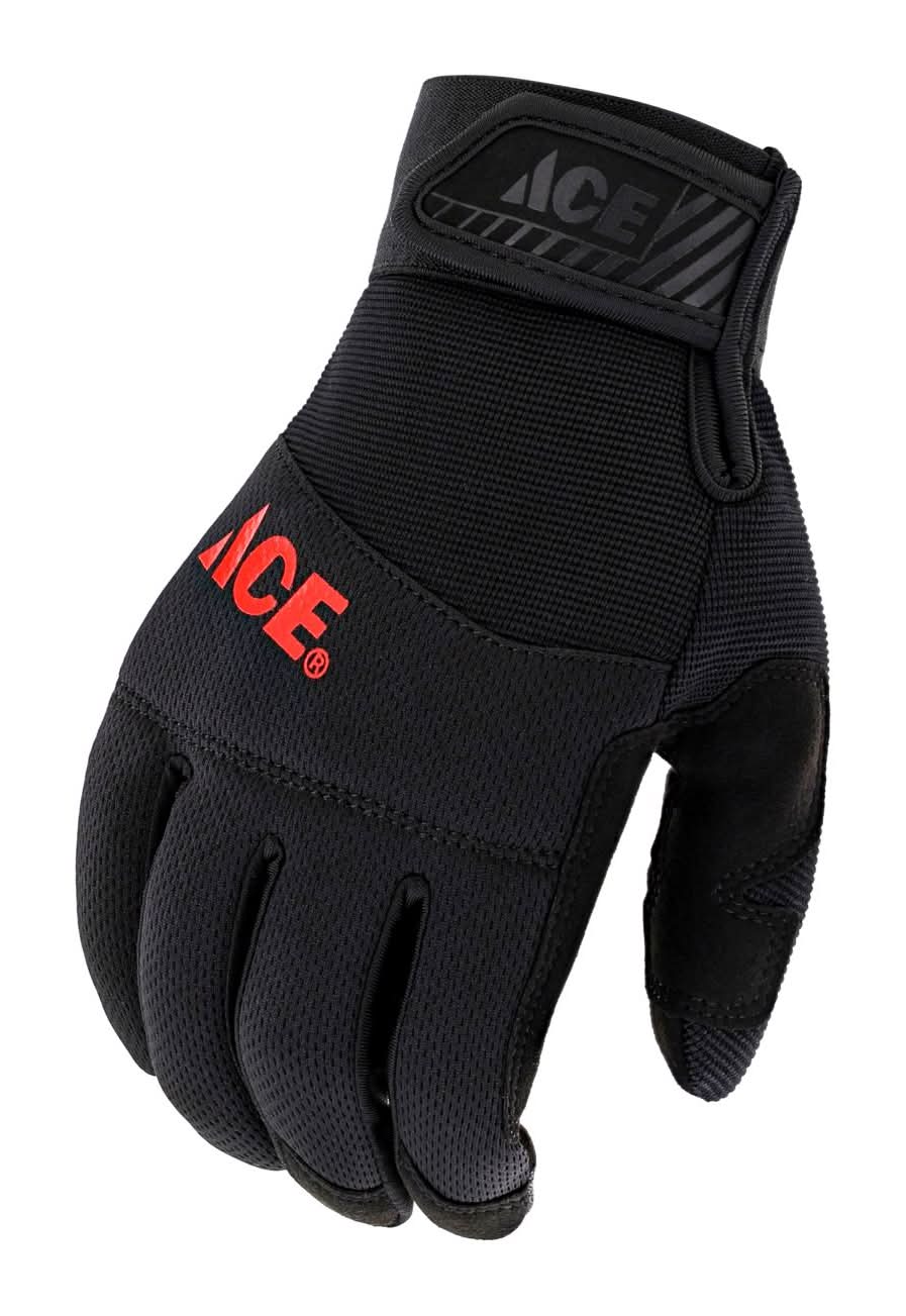 Ace Xl I-Mesh General Purpose Black Gloves