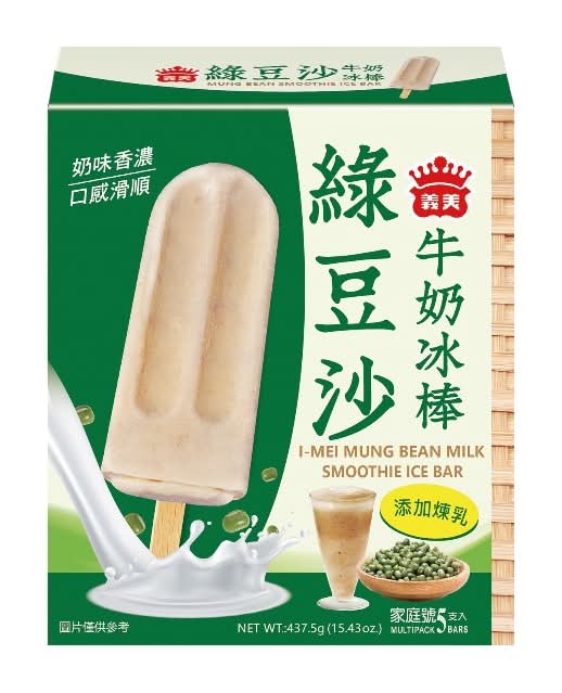 義美綠豆沙牛奶冰棒 <87.5g克 x 5 x 1BOX盒>