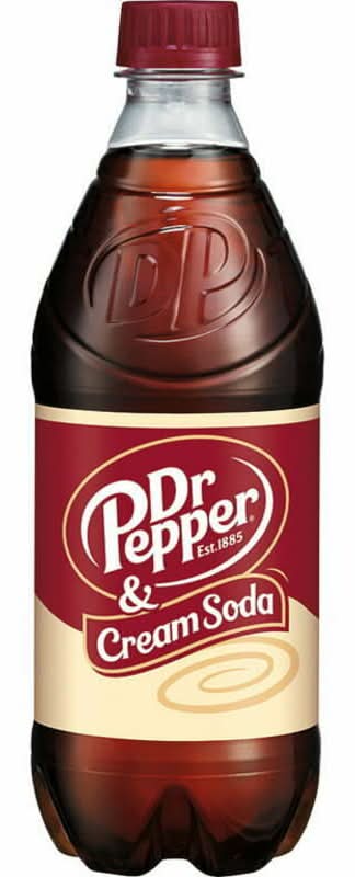 Dr Pepper Cream Soda Bottle 20oz