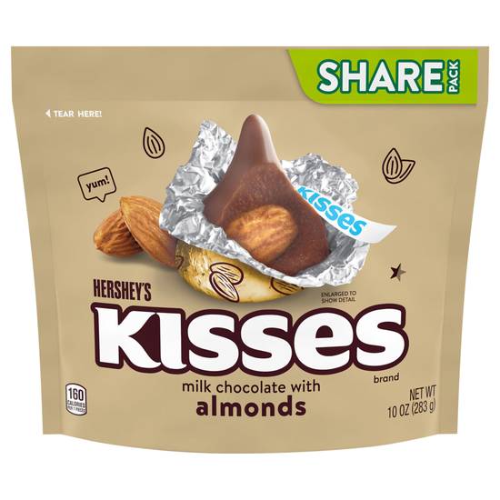 Hershey's Kisses Milk Chocolate and Almond Candy