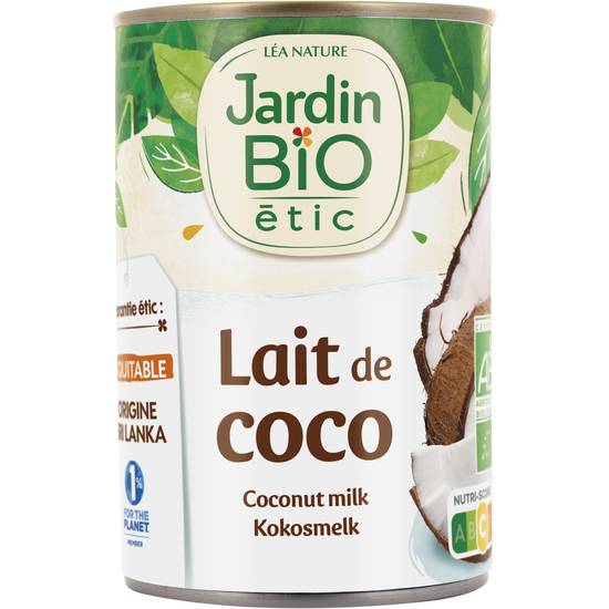 Jardin Bio - Gamme asie lait de coco bio (400 ml)