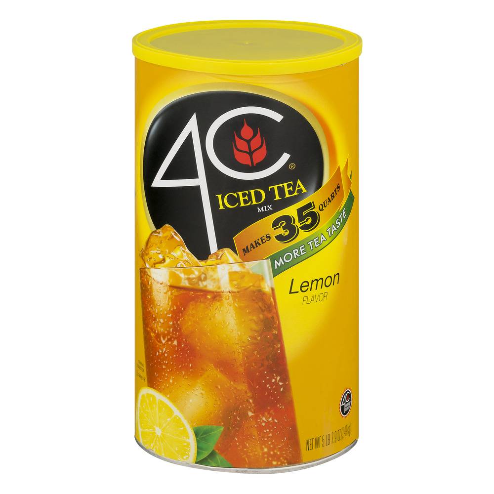 4C Iced Tea - Natural Lemon Flavor Mix - 35qt (6 Units per Case)