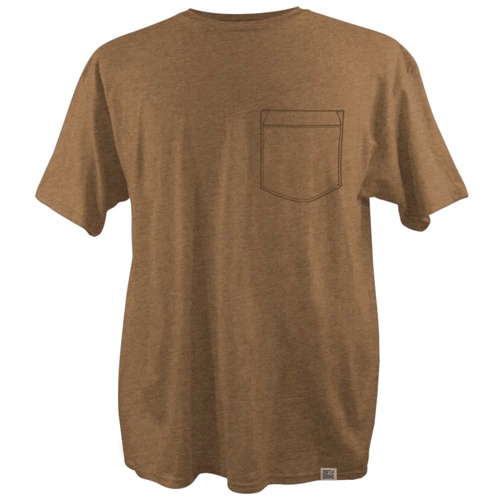 Men's Brown Knit Short sleeve Solid T-shirt ( XL )