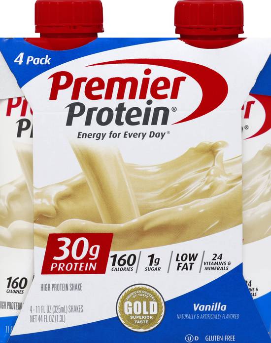 Premier Protein Vanilla Protein Shake (4 ct, 11 fl oz)