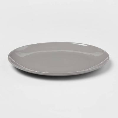 10" Stoneware Avesta Serving Platter Gray - Threshold™