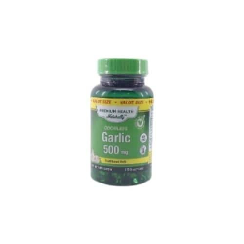 Premium Health Odorless Garlic Supplement 500 mg