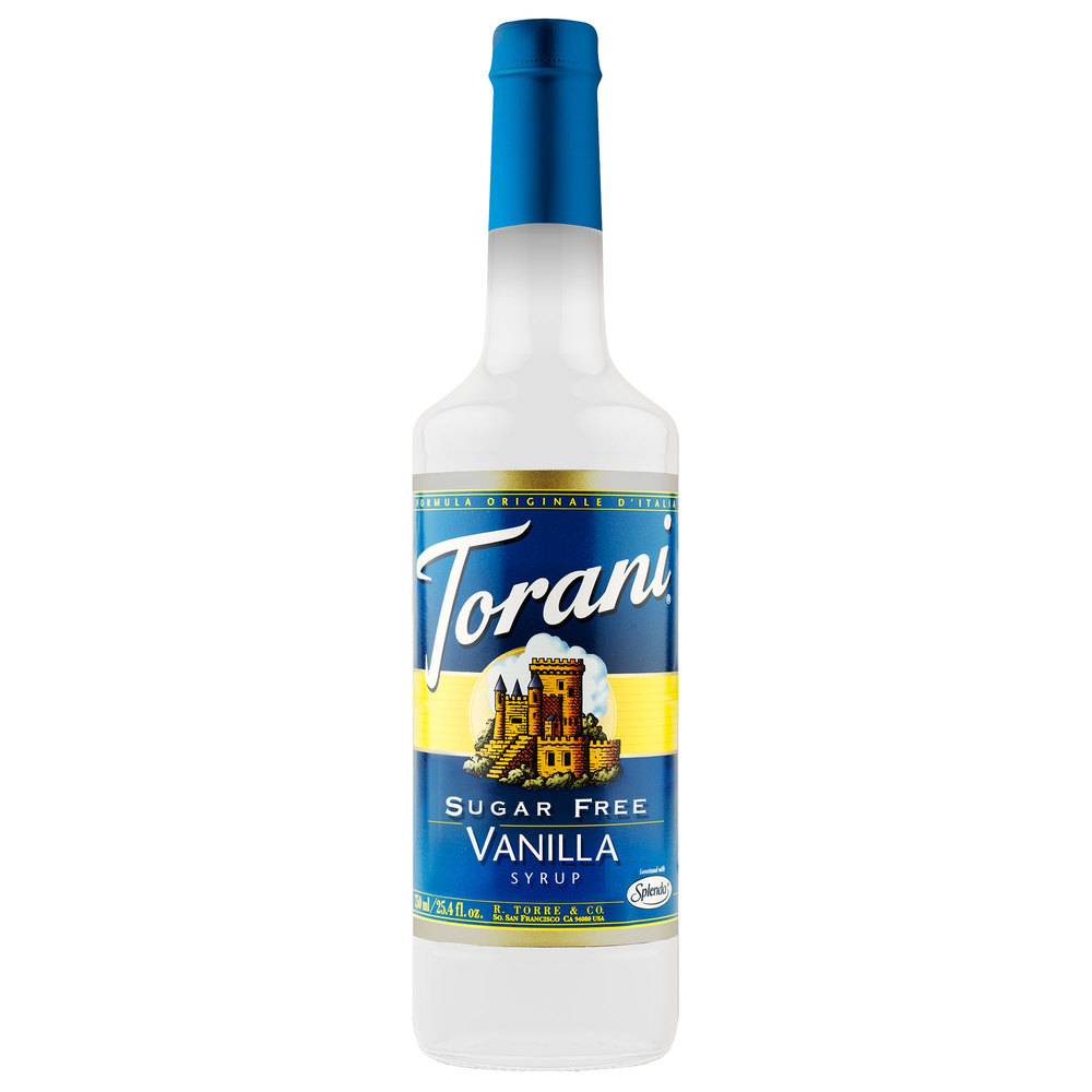 Torani - Sugar-Free Vanilla Syrup - 750 ml (12 Units per Case)