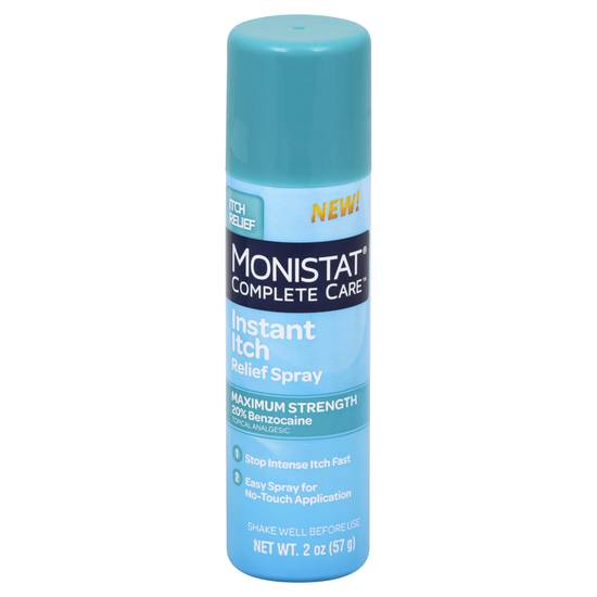 Monistat Care Instant Itch Relief Spray Cools & Soothes Maximum Strength