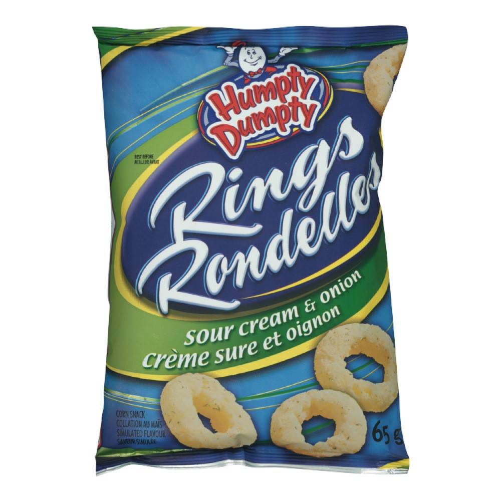 Humpty dumpty  rondelles (65 g) - sour cream & onion rings (65 g)