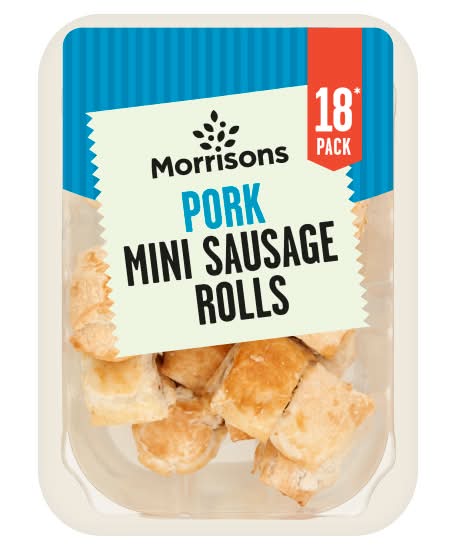 Morrisons Pork, Mini Sausage Rolls (18 pack)