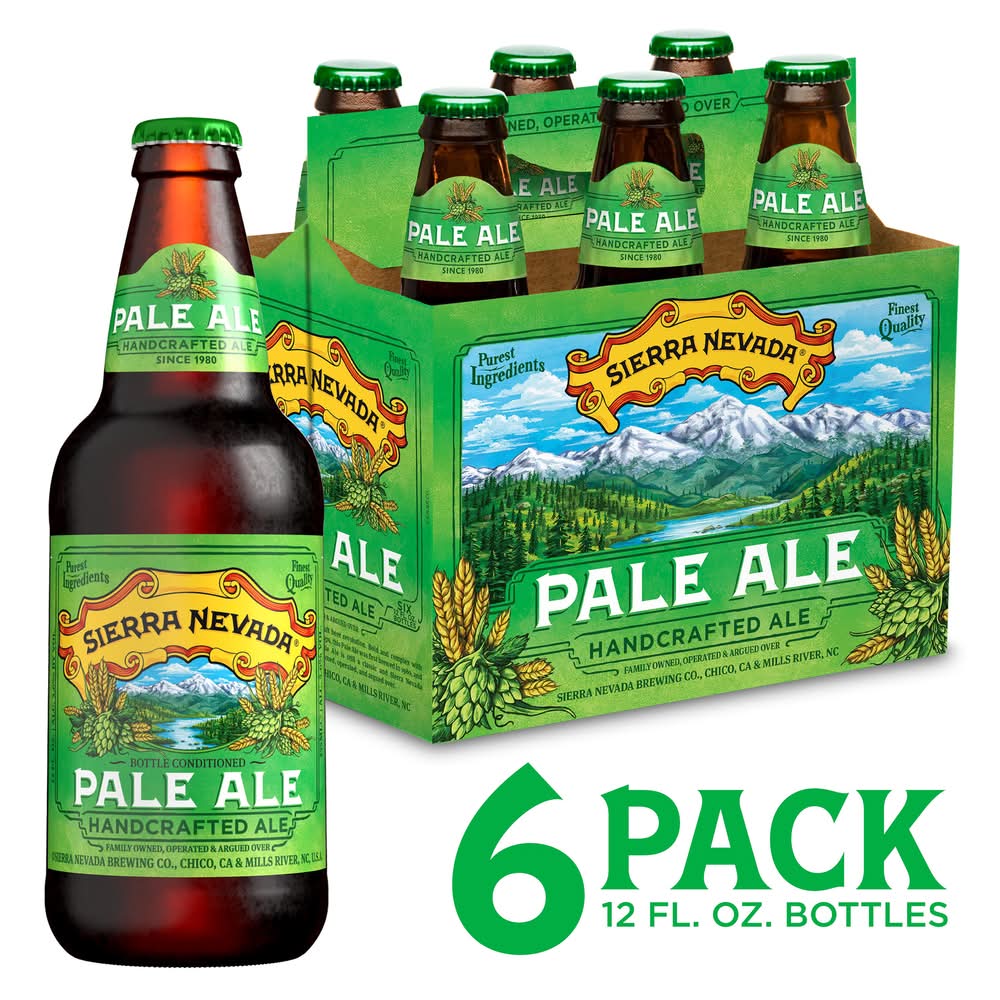 Sierra Nevada Handcrafted Pale Ale Beer (6 x 12 fl oz)