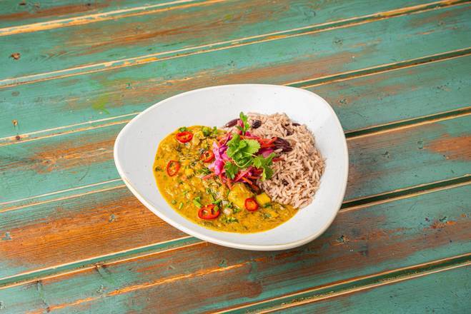 Curry Chickpea & Callaloo