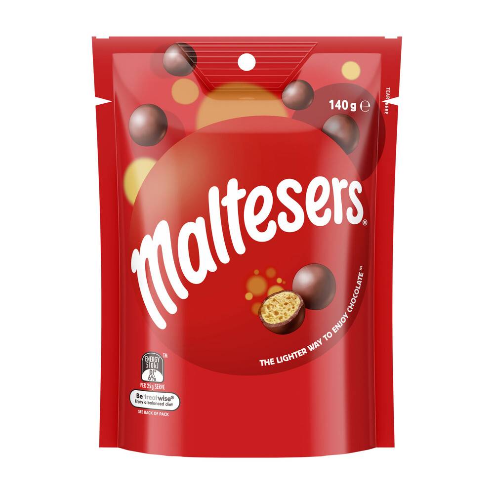 Maltesers Milk Chocolate Snack & Share Bag 140g