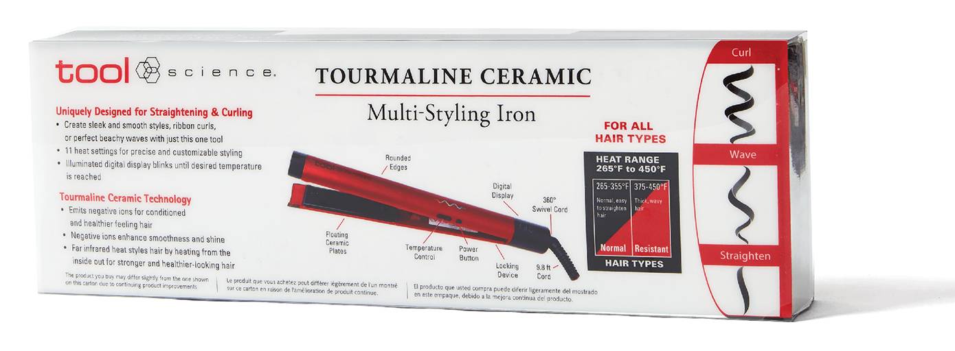 Styling Iron Tool Science Tourmaline Ceramic Flat Iron Flat Iron