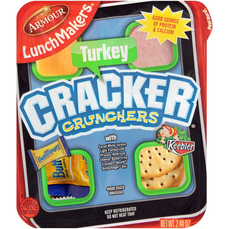 Armour Lunchmakers Cracker Crunchers, Turkey (2.44 oz)