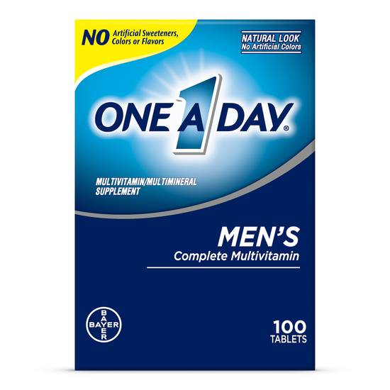 One A Day Men's Health Formula Multivitamin Tablets, 100 CT
