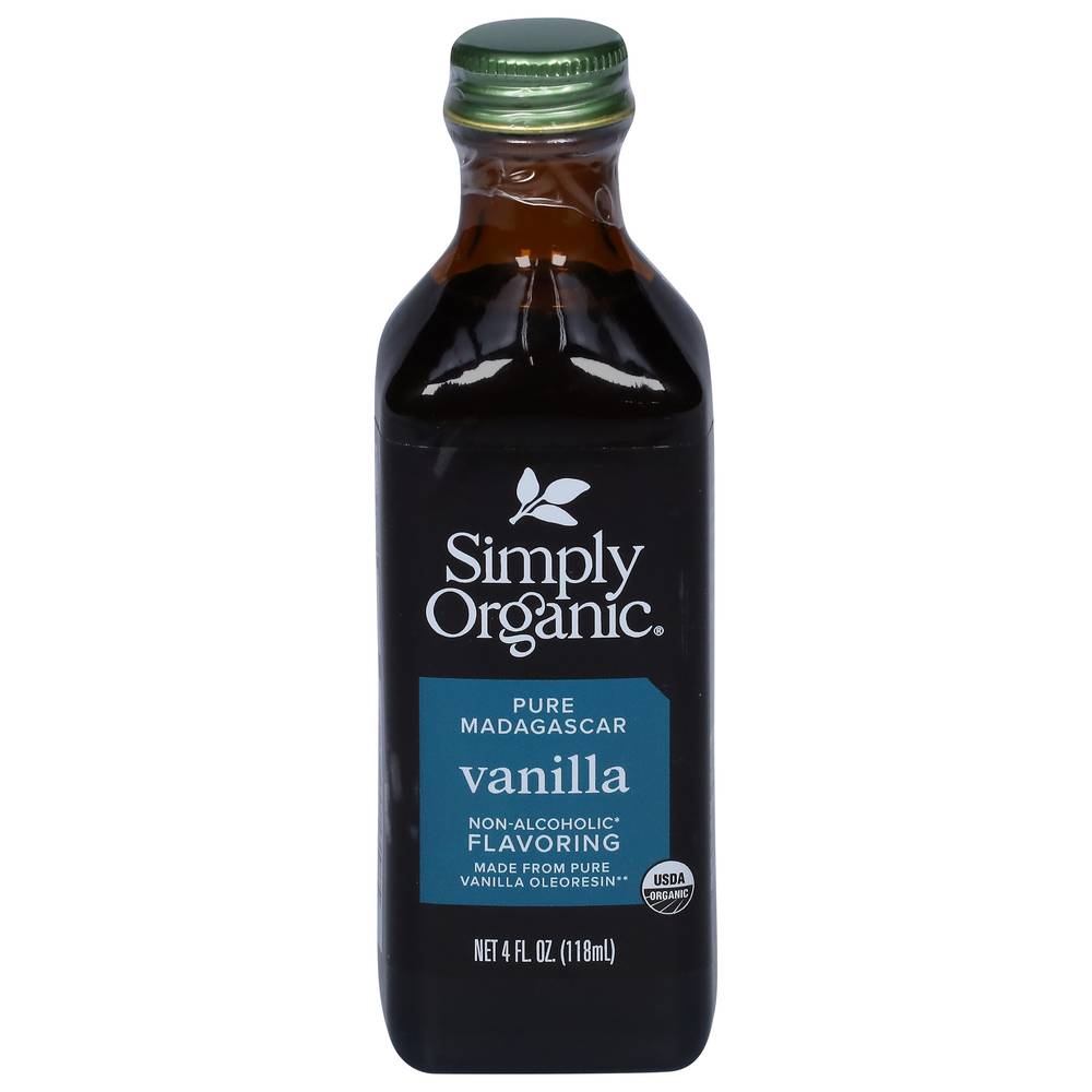 Simply Organic Madagascar Vanilla Non-Alcoholic Flavoring (4 fl oz)