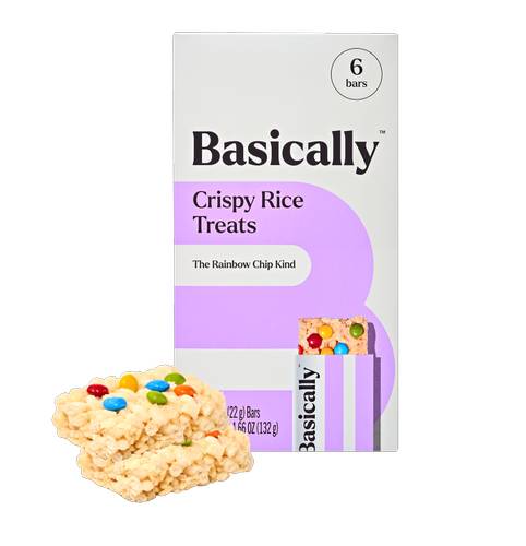 Basically Rainbow Crispy Rice Treats (0.77 oz, 6 ct)