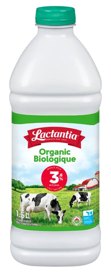 Lactantia Pure Filter Organic 3.8% Milk 1.5L
