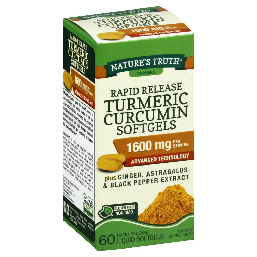 Nature's Truth Turmeric Curcumin Softgels