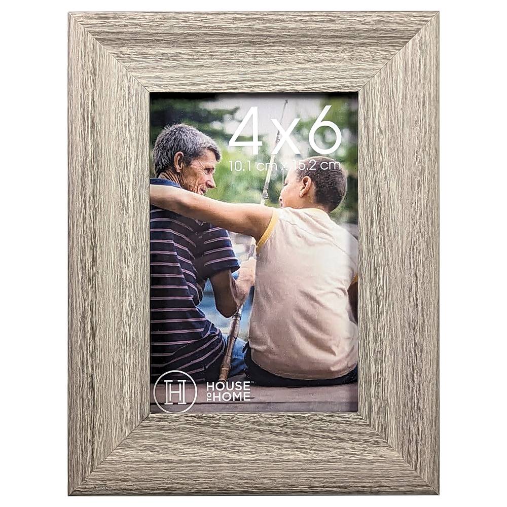 House To Home Wood Picture Frame (4x6/grey )