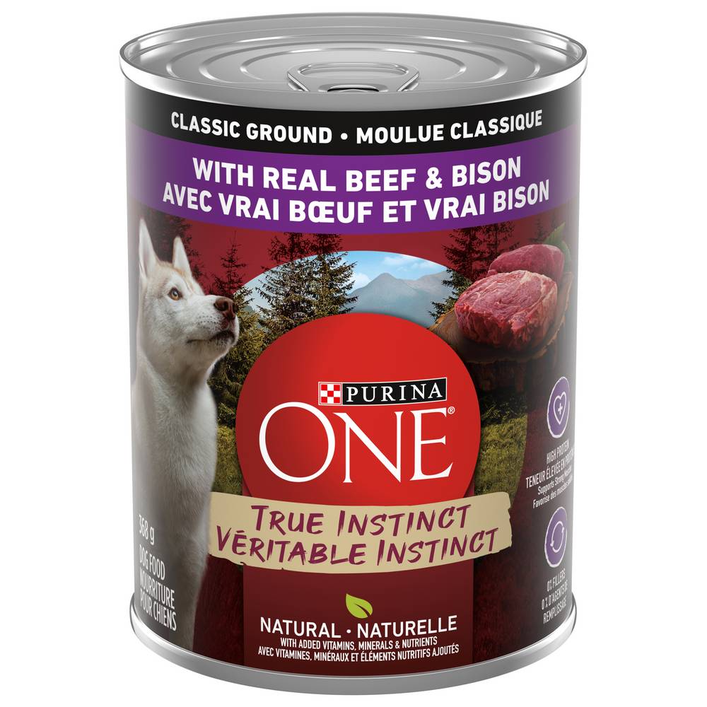 Purina One Smartblend True Instinct Beef & Bison Wet Dog Food (368 g)