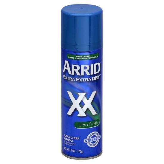 Arrid Ultra Clear Aerosol and Ultra Fresh Antiperspirant/Deodorant
