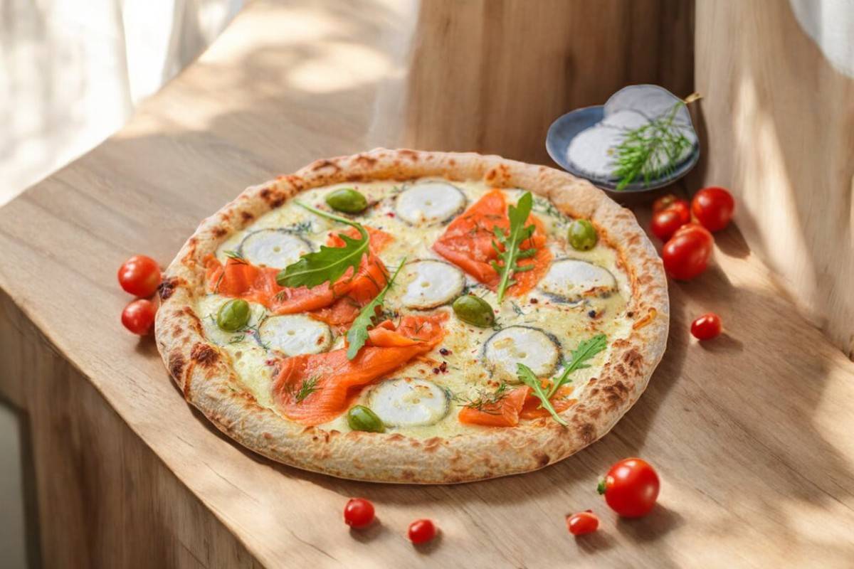 🍕🍶Pizza Norvegieno 🐟🍀