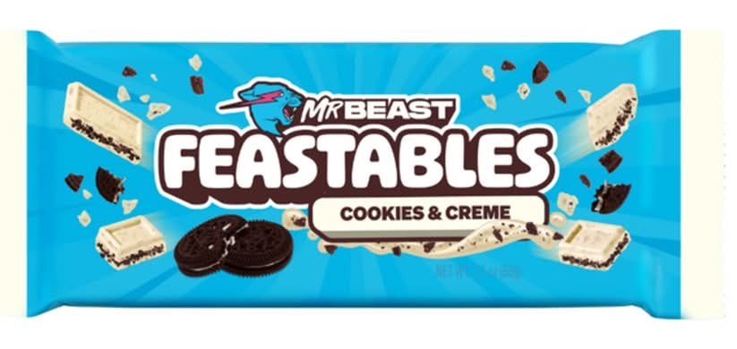 Feastables Mrbeast Bar, Cookies & Creme (2.1 oz)