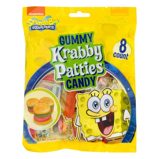 Nickelodeon Krabby Patties Gummy Candy (8 ct)